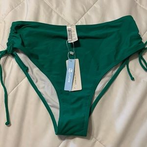 Kelly Green NWT high waisted bikini bottoms